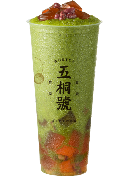 紅豆粉粿抹茶冰